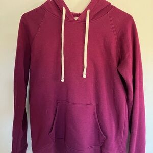Women's Burgundy Hoodie Sweater